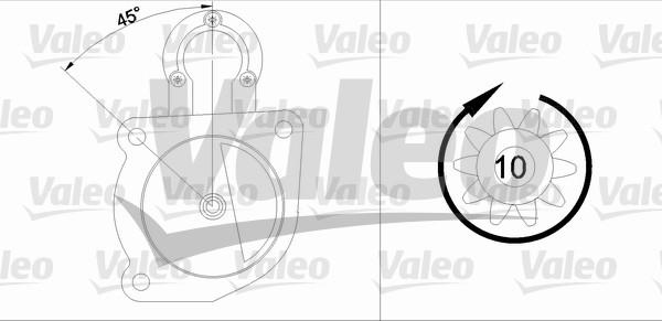 Valeo 436096 - Стартер autozip.com.ua