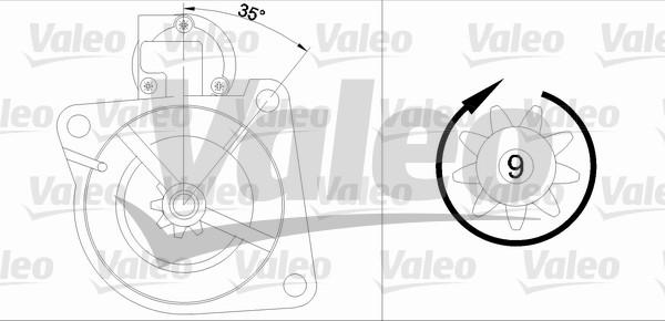 Valeo 436044 - Стартер autozip.com.ua