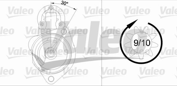 Valeo 436048 - Стартер autozip.com.ua