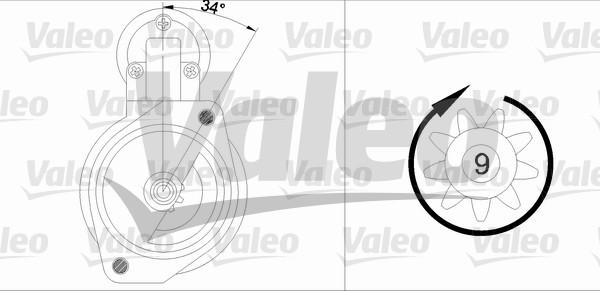 Valeo 436005 - Стартер autozip.com.ua