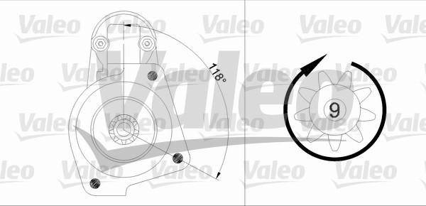 Valeo 436016 - Стартер autozip.com.ua