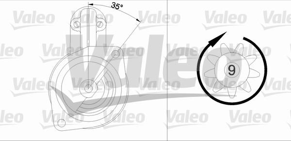 Valeo 436010 - Стартер autozip.com.ua