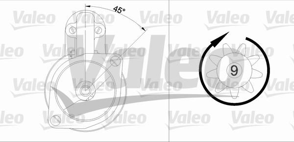 Valeo 436011 - Стартер autozip.com.ua