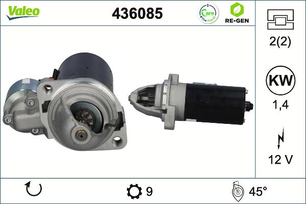 VALEO 436085 - Стартер autozip.com.ua