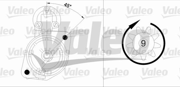 Valeo 436085 - Стартер autozip.com.ua