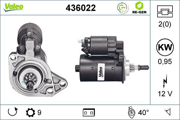 VALEO 436022 - Стартер autozip.com.ua