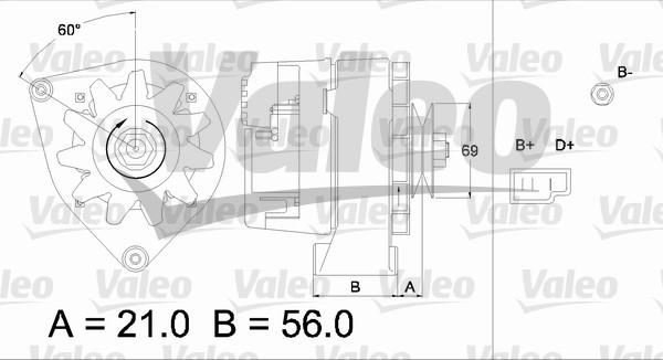 Valeo 436146 - Генератор autozip.com.ua