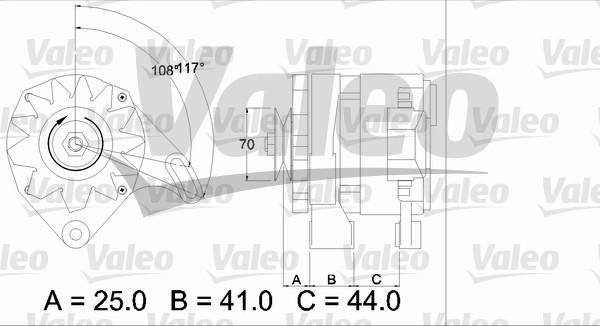 Valeo 436147 - Генератор autozip.com.ua