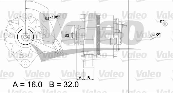 Valeo 436118 - Генератор autozip.com.ua