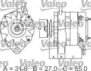 Valeo 436350 - Генератор autozip.com.ua