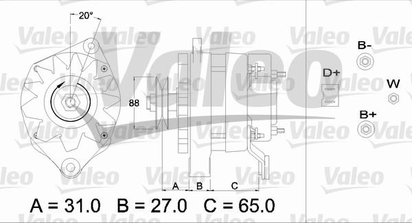 Valeo 436360 - Генератор autozip.com.ua