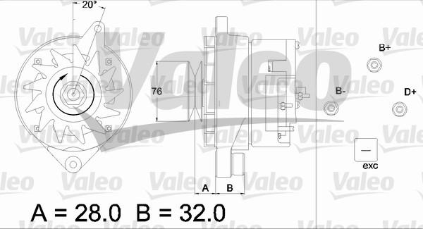 Valeo 436305 - Генератор autozip.com.ua