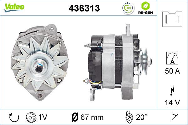 VALEO 436313 - Генератор autozip.com.ua