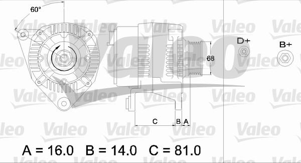 Valeo 436389 - Генератор autozip.com.ua