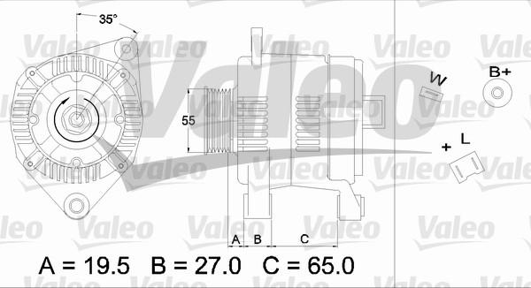 Valeo 436384 - Генератор autozip.com.ua