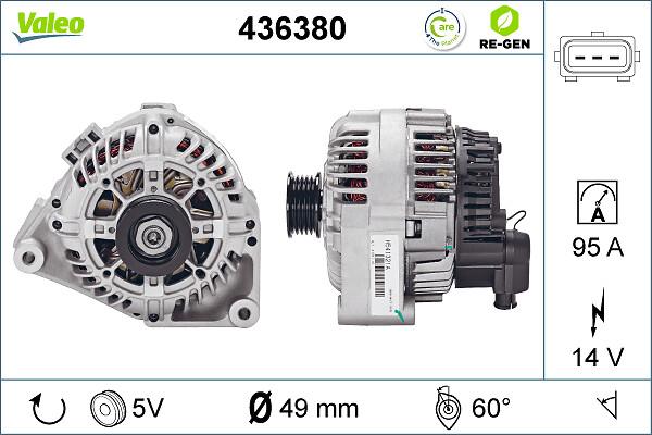 VALEO 436380 - Генератор autozip.com.ua