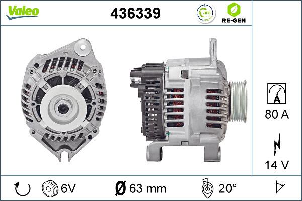 VALEO 436339 - Генератор autozip.com.ua