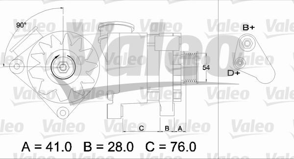 Valeo 436334 - Генератор autozip.com.ua