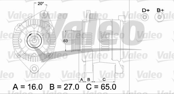 Valeo 436336 - Генератор autozip.com.ua