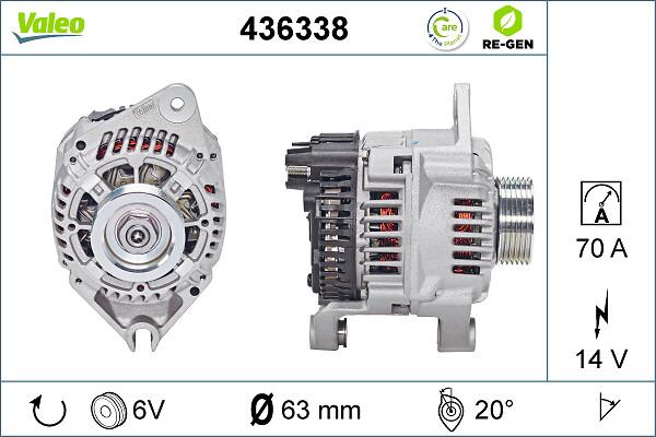 VALEO 436338 - Генератор autozip.com.ua
