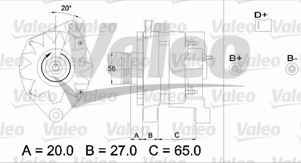 Valeo 436322 - Генератор autozip.com.ua