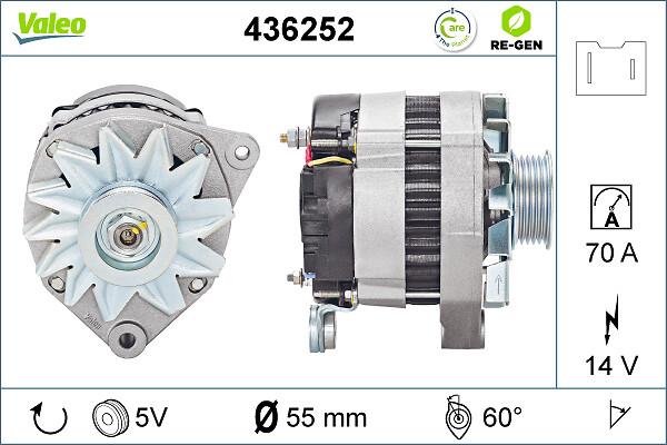 VALEO 436252 - Генератор autozip.com.ua