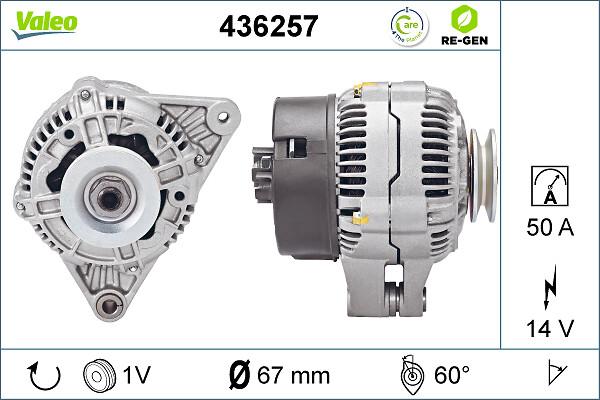 VALEO 436257 - Генератор autozip.com.ua