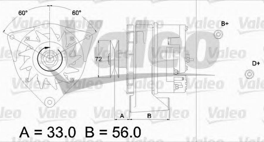 Valeo 436 266 - Генератор autozip.com.ua