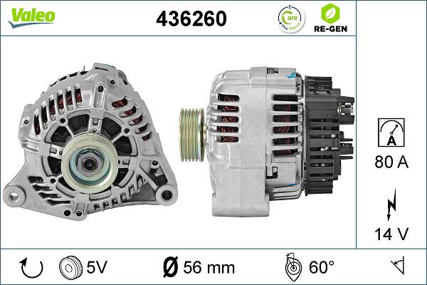 VALEO 436260 - Генератор autozip.com.ua