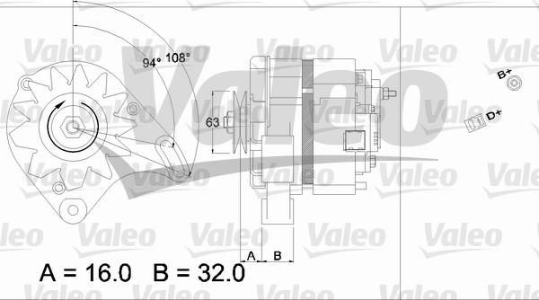 Valeo 436230 - Генератор autozip.com.ua