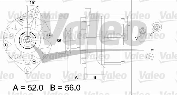 Valeo 436225 - Генератор autozip.com.ua