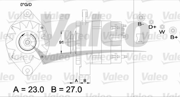 Valeo 436274 - Генератор autozip.com.ua