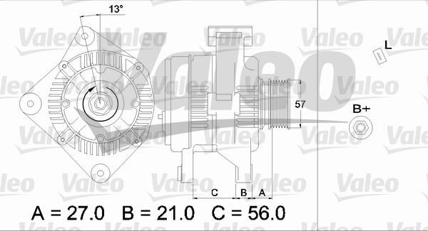 Valeo 436702 - Генератор autozip.com.ua