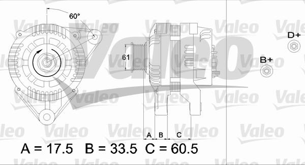 Valeo 436719 - Генератор autozip.com.ua