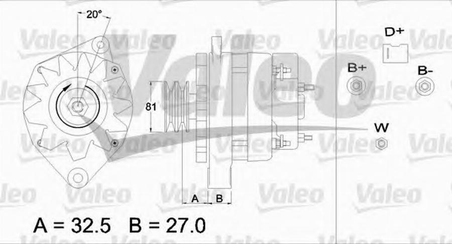 Valeo 436710 - Генератор autozip.com.ua