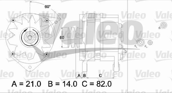 Valeo 436786 - Генератор autozip.com.ua