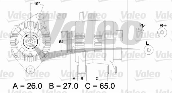 Valeo 436737 - Генератор autozip.com.ua