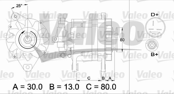 Valeo 436724 - Генератор autozip.com.ua