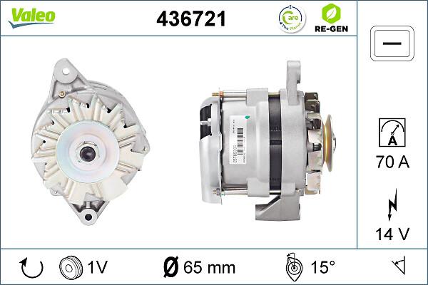 VALEO 436721 - Генератор autozip.com.ua
