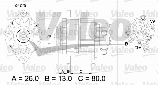 Valeo 436723 - Генератор autozip.com.ua