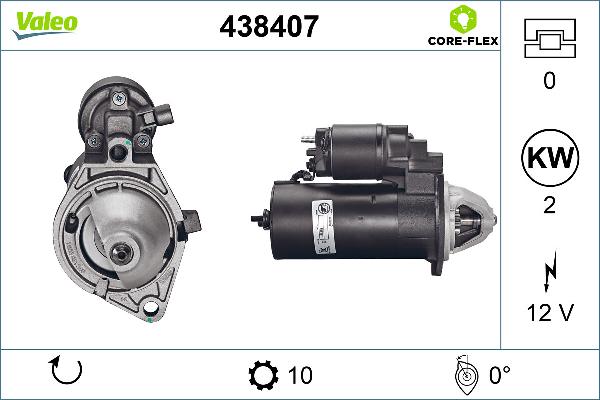 VALEO 438407 - Стартер autozip.com.ua