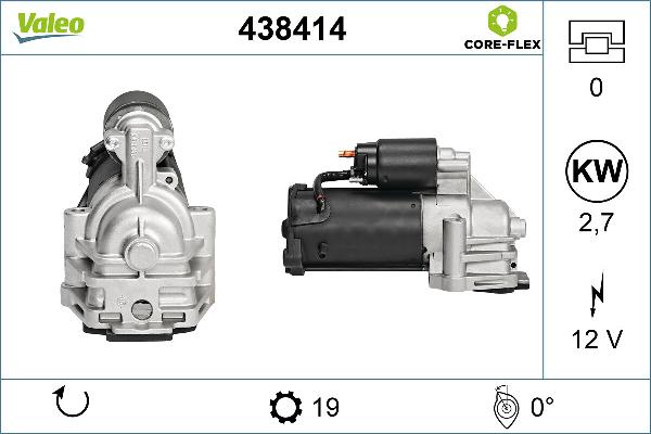 VALEO 438414 - Стартер autozip.com.ua