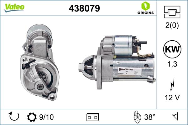 VALEO 438079 - Стартер autozip.com.ua