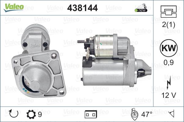 VALEO 438144 - Стартер autozip.com.ua