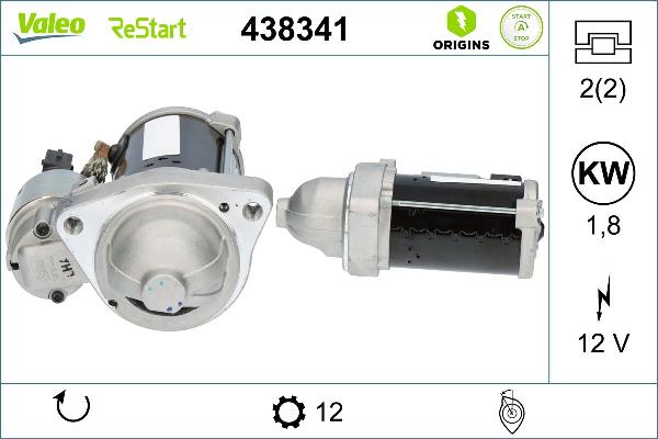 VALEO 438341 - Стартер autozip.com.ua