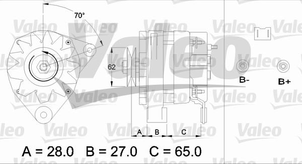 Valeo 433446 - Генератор autozip.com.ua