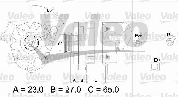 Valeo 433452 - Генератор autozip.com.ua