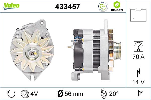 VALEO 433457 - Генератор autozip.com.ua