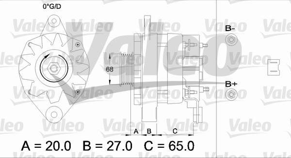 Valeo 433465 - Генератор autozip.com.ua