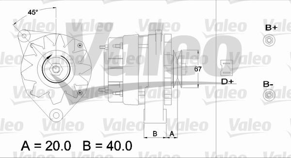 Valeo 433416 - Генератор autozip.com.ua